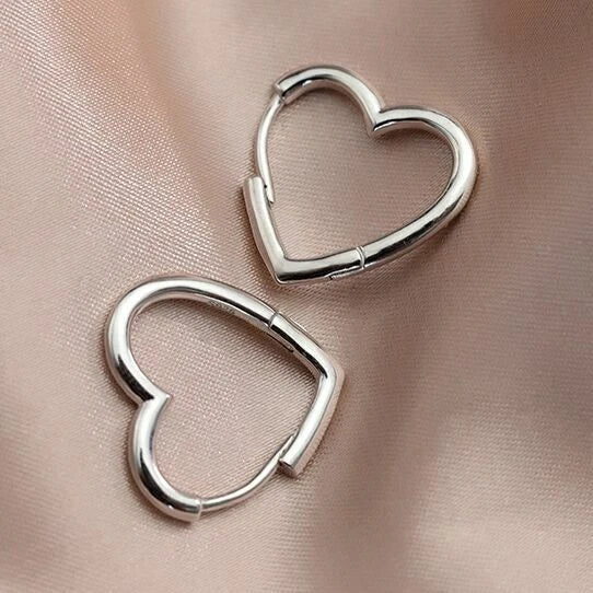 Love Heart Hoop Earrings Jewelery Collage